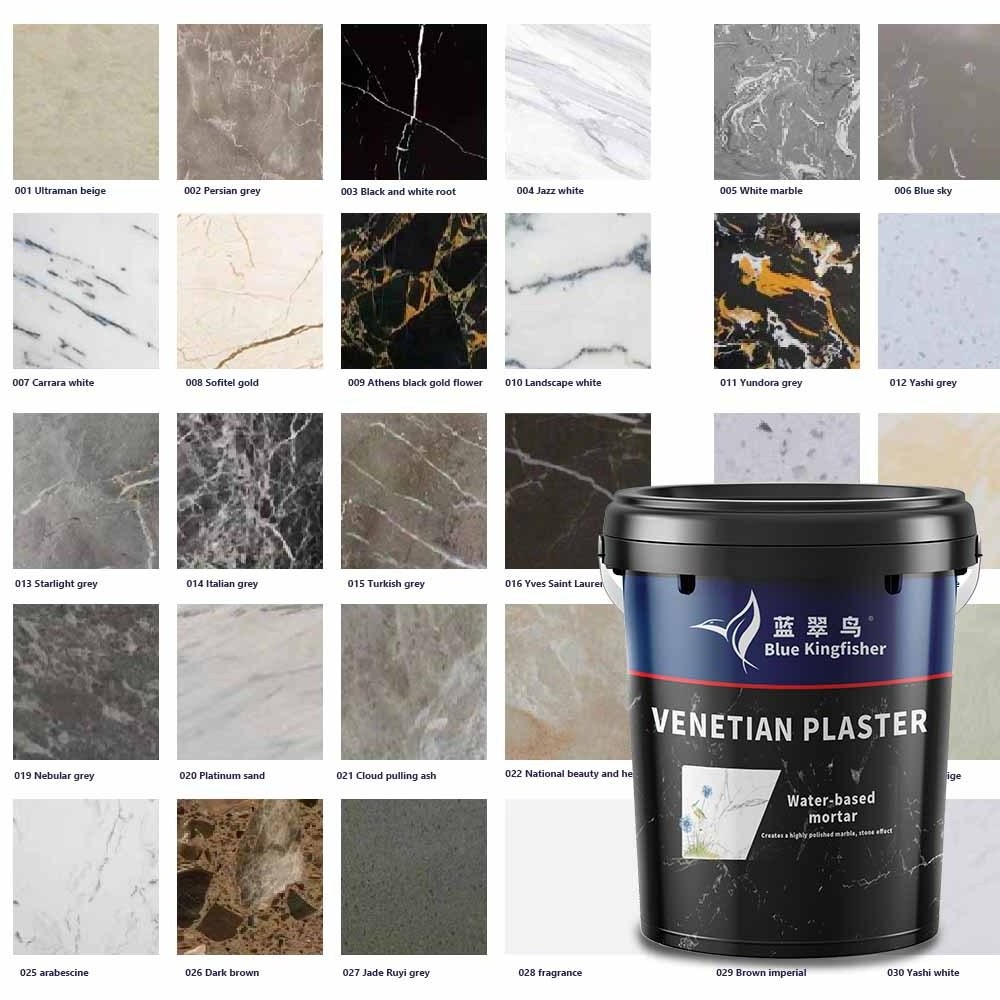 Color Powder Wall Waterproof Coating Paint Damp Proof Stucco Textured Venetian Plaster Paint Environmentally Friendly And Low