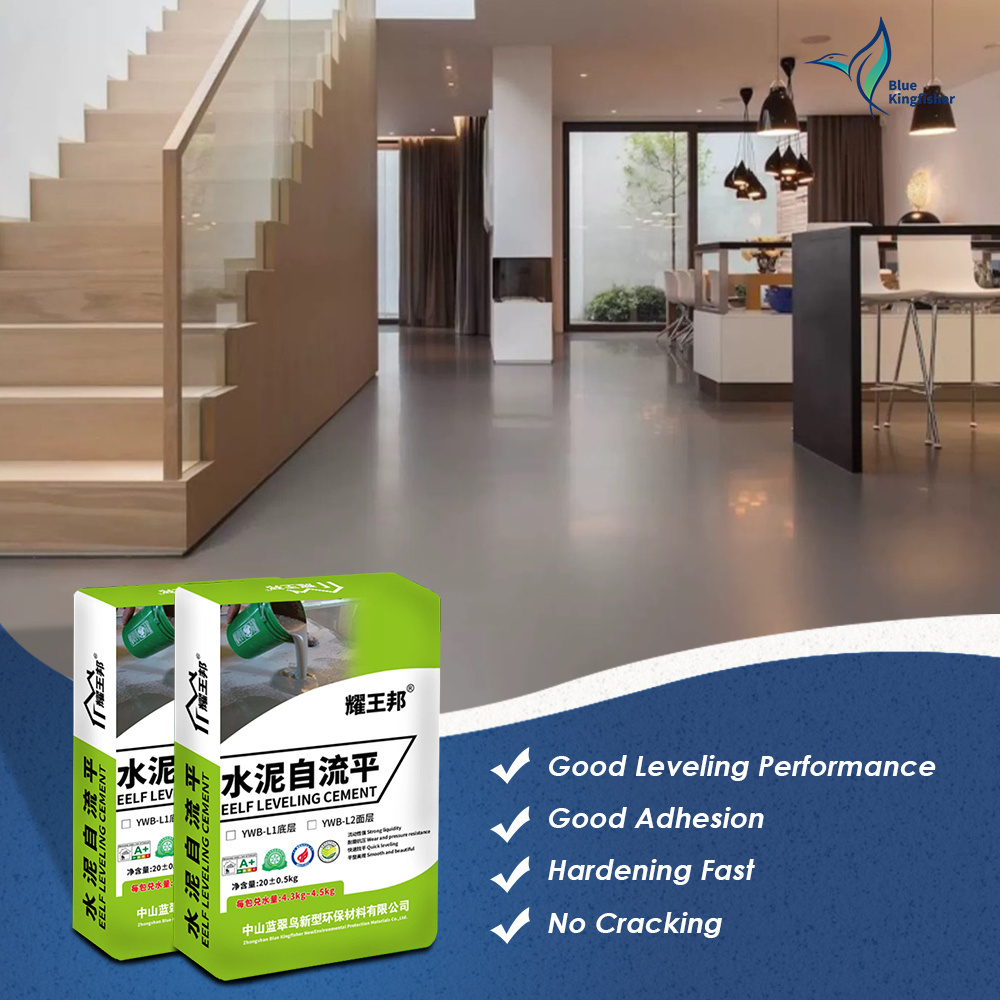 Self-leveling mortars for wooden floors--dry-mixed mortars Construction Floor White Micro Portland Self Leveling Cement