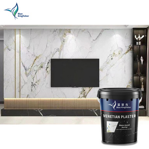 Spray Stone Clear Coat Color Powder Wall Waterproof Coating Paint Easy Application Decor Cement Venetian Plaster Stucco