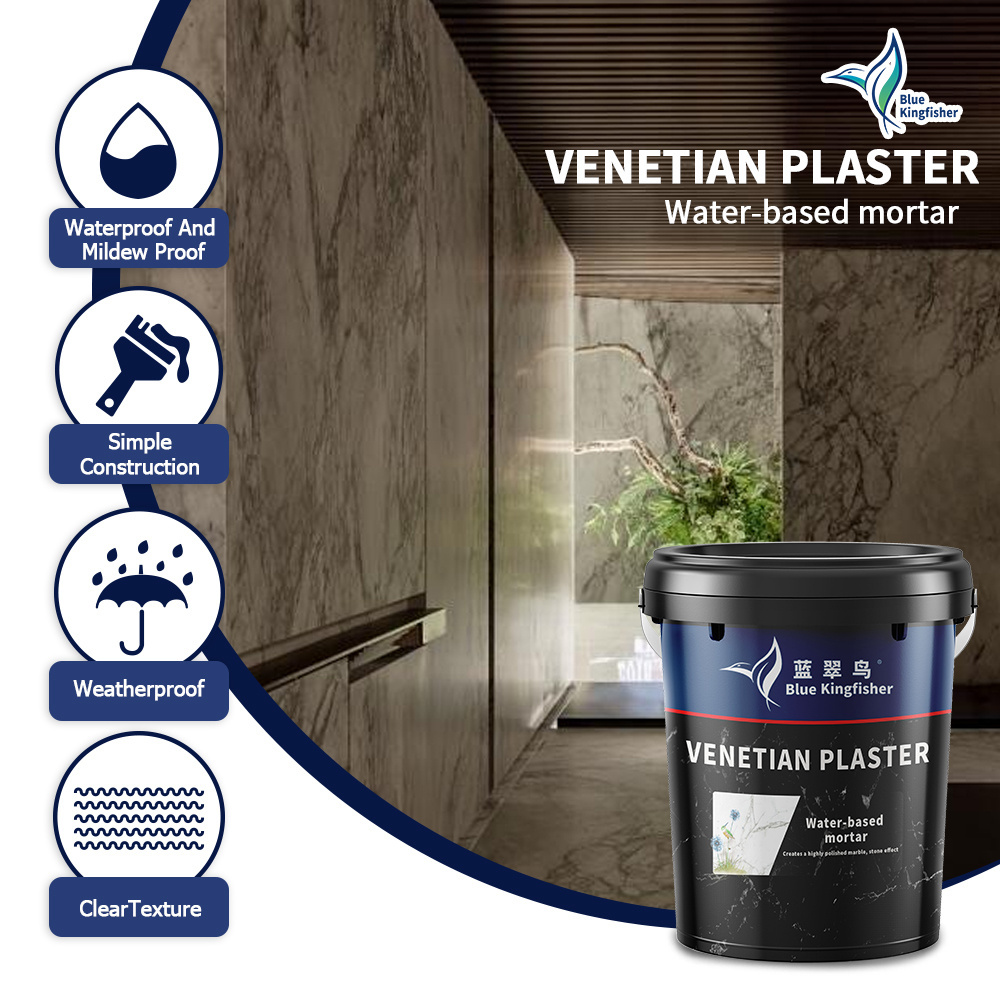 Wall Waterproof Coating Paint Factory Supply Venetian Plaster Marble Effect Plaster Venetian Stucco Marble Venetian Plaster