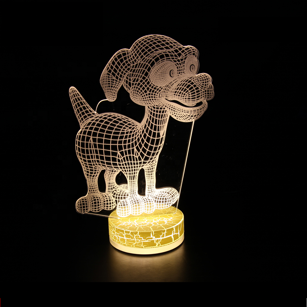 Creative 3d illusion lamp children night light home decoration lamp