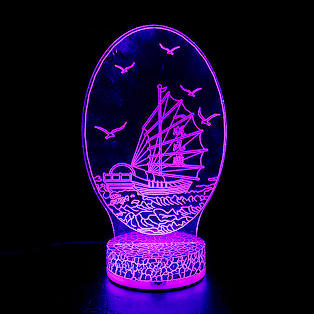 Creative 3d illusion lamp children night light home decoration lamp