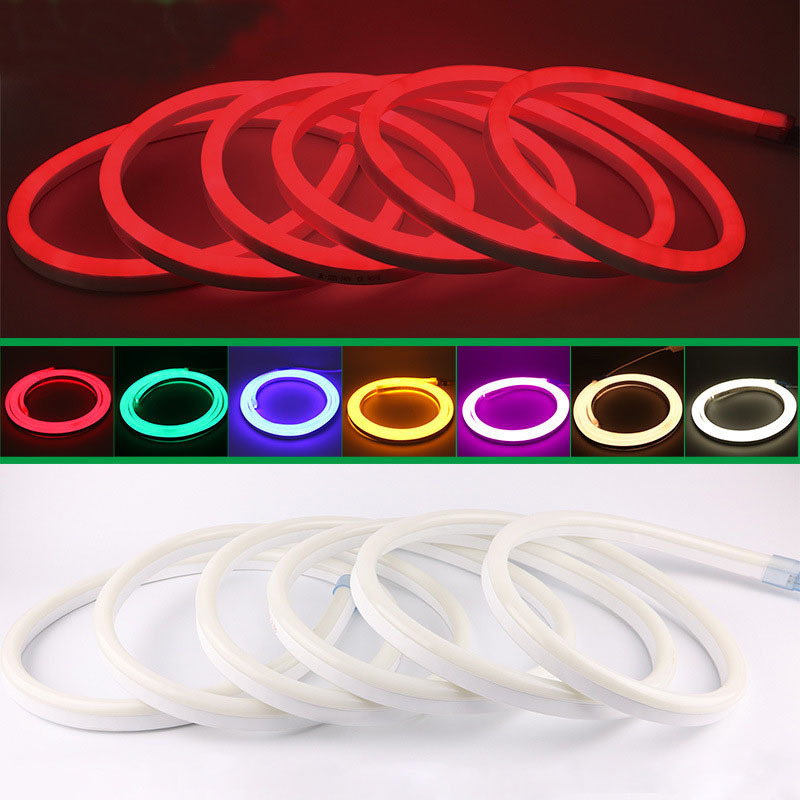 Wholesale Flexible Smd3535 Outdoor Decoration Strip Lighting Copper Body RGB Neon Lamp 108led Ip67 Flex 12V LED Neon Light