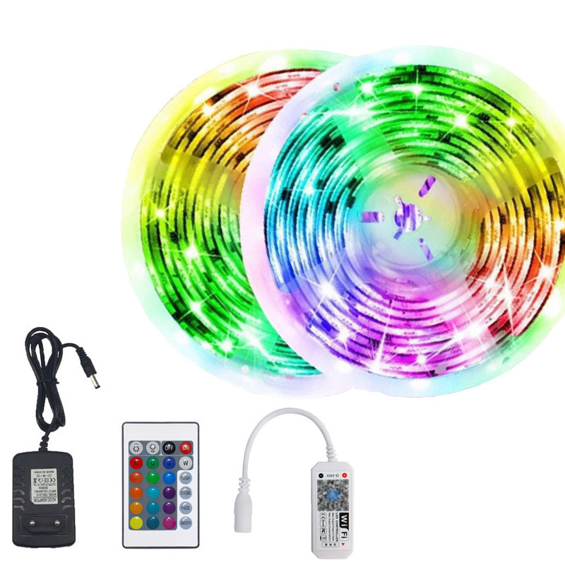 LED Strip Lights Work With Waterproof RGB LED Strip 5050 SMD LED Smart Rope Lights Smartphone APP Controlled