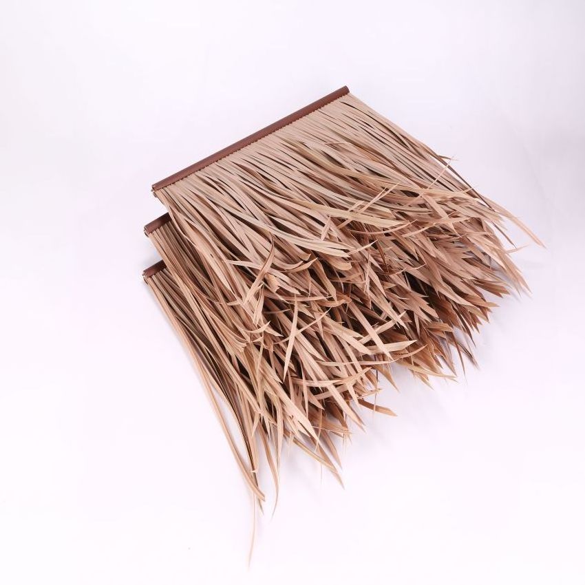 Wholesale Thatched Palm Leaf Umbrella Straw Hiuse Hats Glamping Pod Gazeebo Gazebo For Chair Real Palapa Thatch Roof