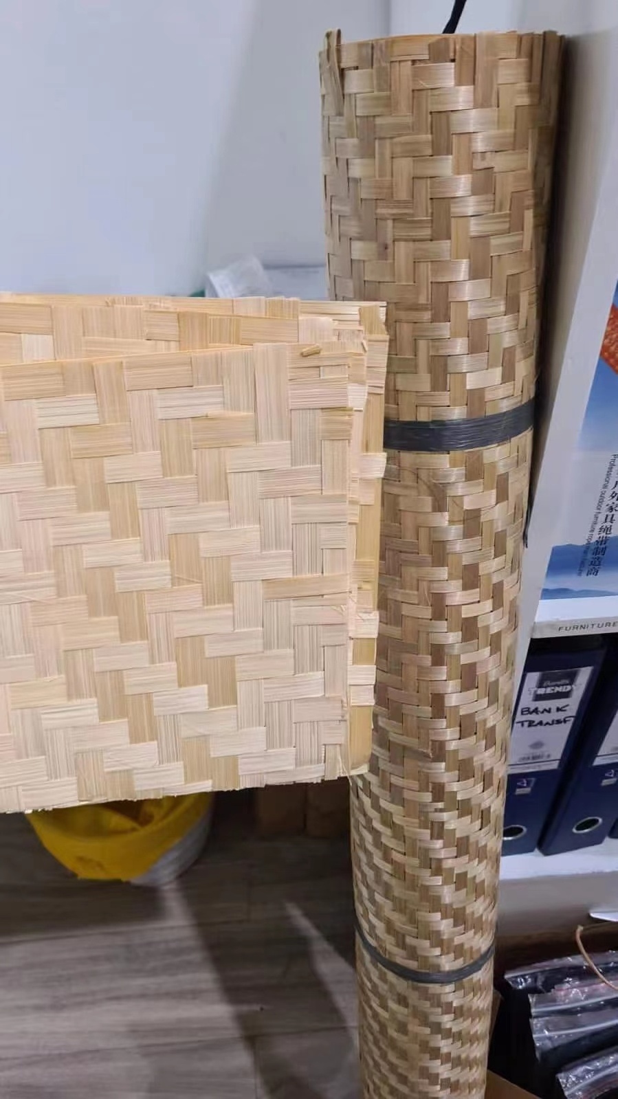 Woven Roll Mat Natural Bamboo Veneer Sheet Rolls Plywood Wall Covering Ceiling Ppanels From Vietnam