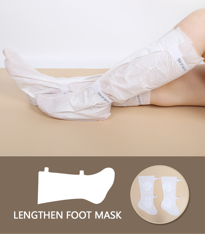 Moisturising Foot Leg Masking Sheet Socks Long Pedicure Kit Disposable Feet Care