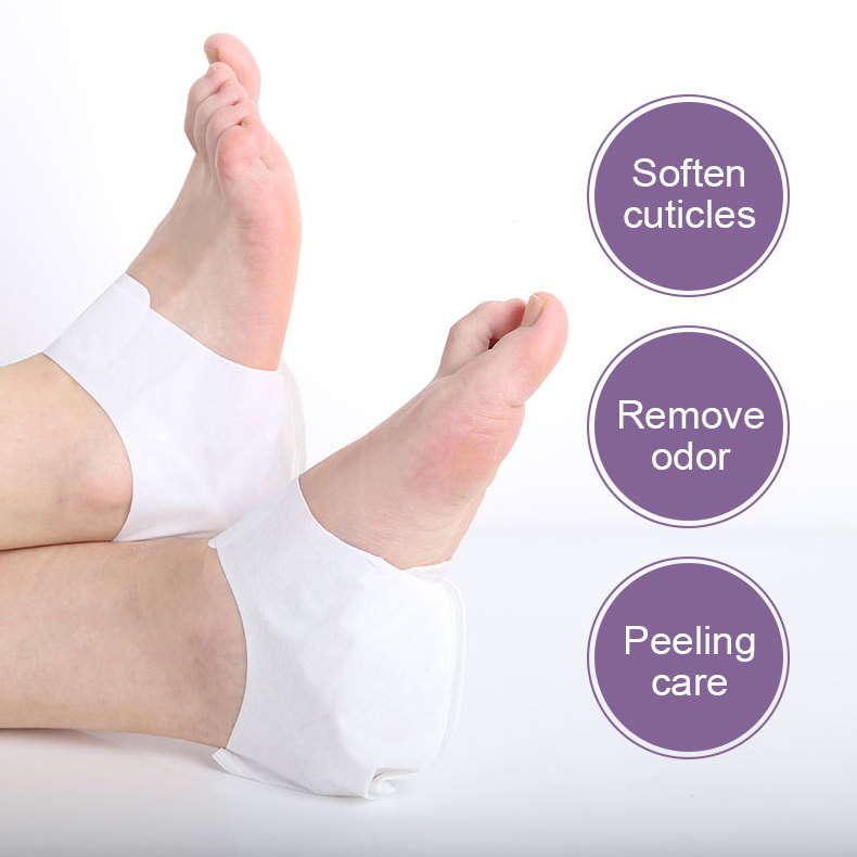 Private Label Repair Rough Foot And Dry Rough Heel Heels Peel Exfoliating Foot Peel Hand Peeling Mask