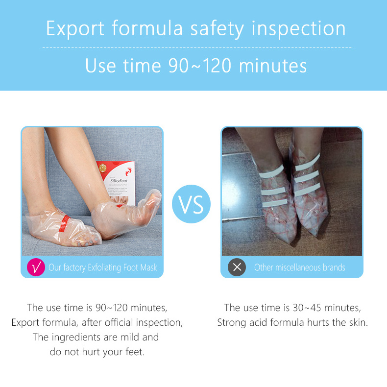 High quality private label moisturizing exfoliating baby peeling foot mask