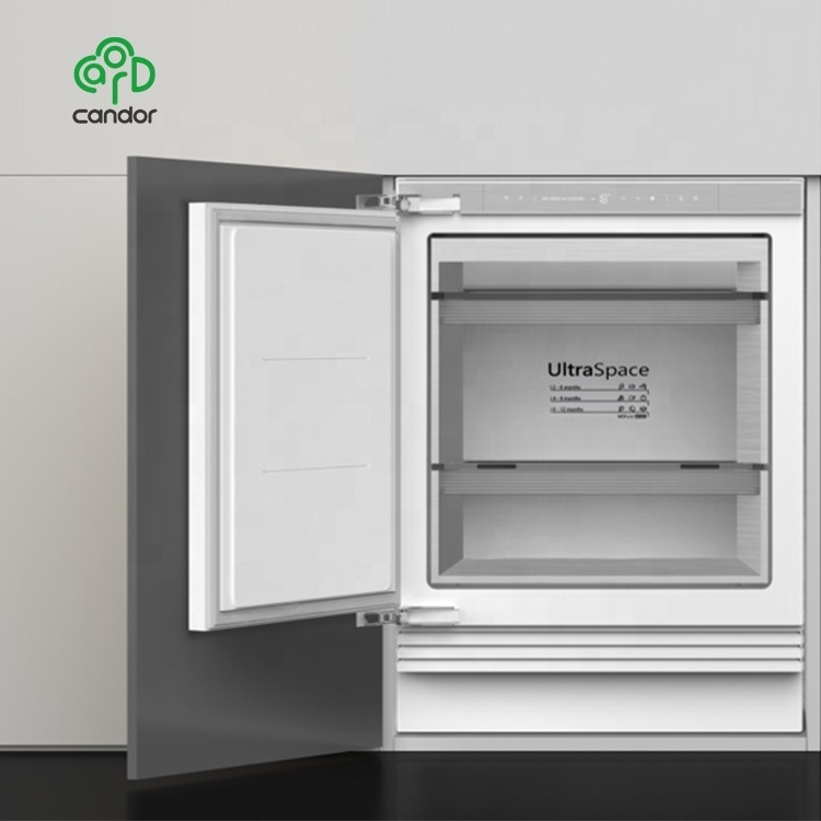 Candor custom 106L freezer and 135L fridge small built in integrated fridge freezer home appliance