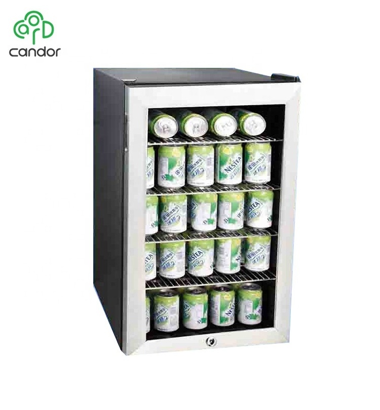 95L Compressor Under Counter Fridge Mini Bar/Beverage Cooler/ Display fridge/Drinks Cooler