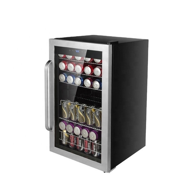 95L Compressor Under Counter Fridge Mini Bar/Beverage Cooler/ Display fridge/Drinks Cooler