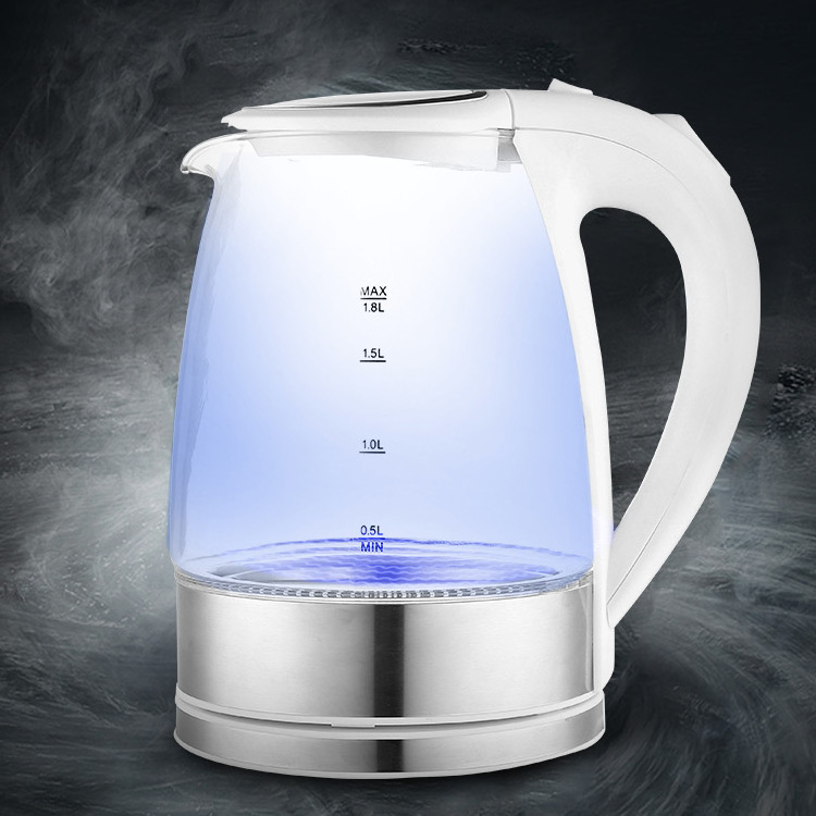 Home Appliance  Cordless Glass Kettle Fast Water Boiling Electric Kettle Water Kettle With Led Blue light