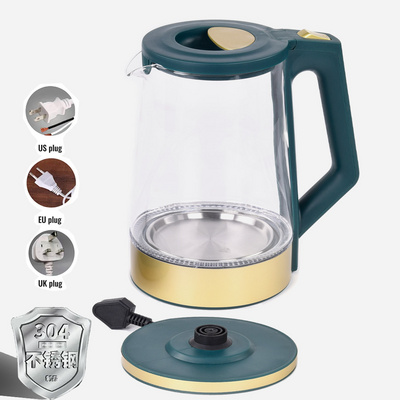 1500W 1800W Hotel electric kettle glass 18.L 2L electric kettles 360 Degree Rotational Base electric jug