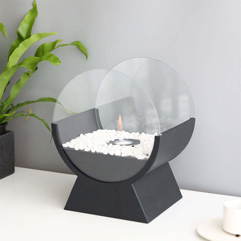 New Release Indoor Bio Ethanol Tabletop Fireplace Metal Structure Table Top Fire Place for Patio