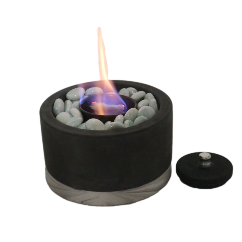 desk  Fireplace Mini Fire Pit Concrete  Burning Home Decor Ethanol desk Bio Alcohol firepit hot sell