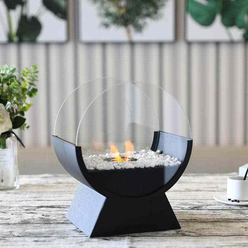 New Release Indoor Bio Ethanol Tabletop Fireplace Metal Structure Table Top Fire Place for Patio