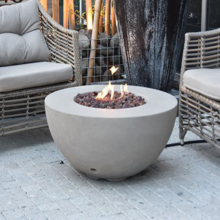 42inch Bowl Round Outdoor MGO Gas Fire Pit Table For Outdoor Heater