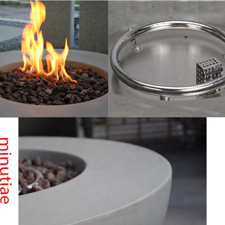 42inch Bowl Round Outdoor MGO Gas Fire Pit Table For Outdoor Heater