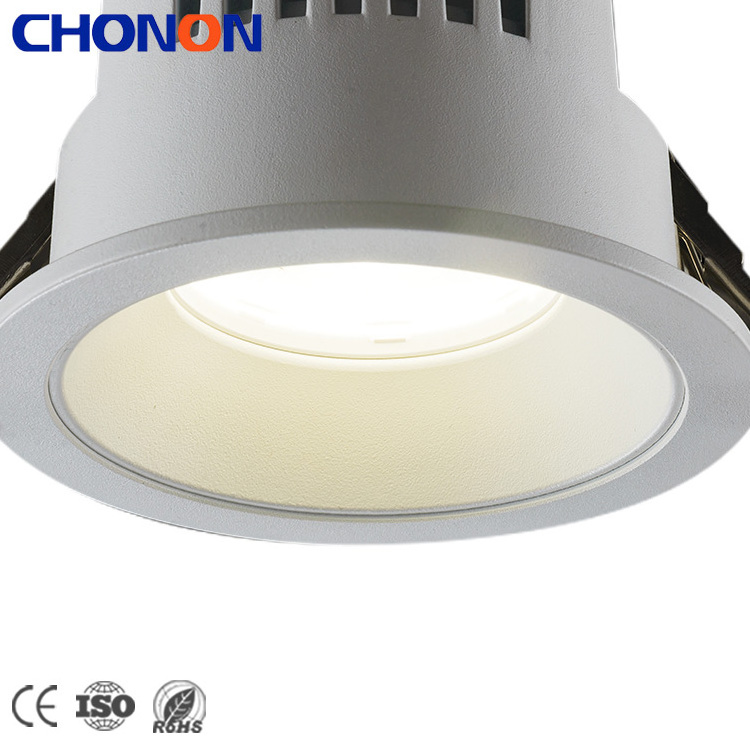 Smart Home Borderless Anti Glare Spot Light 4 Inch COB Recessed Dimmable Led Downlight Spotlight