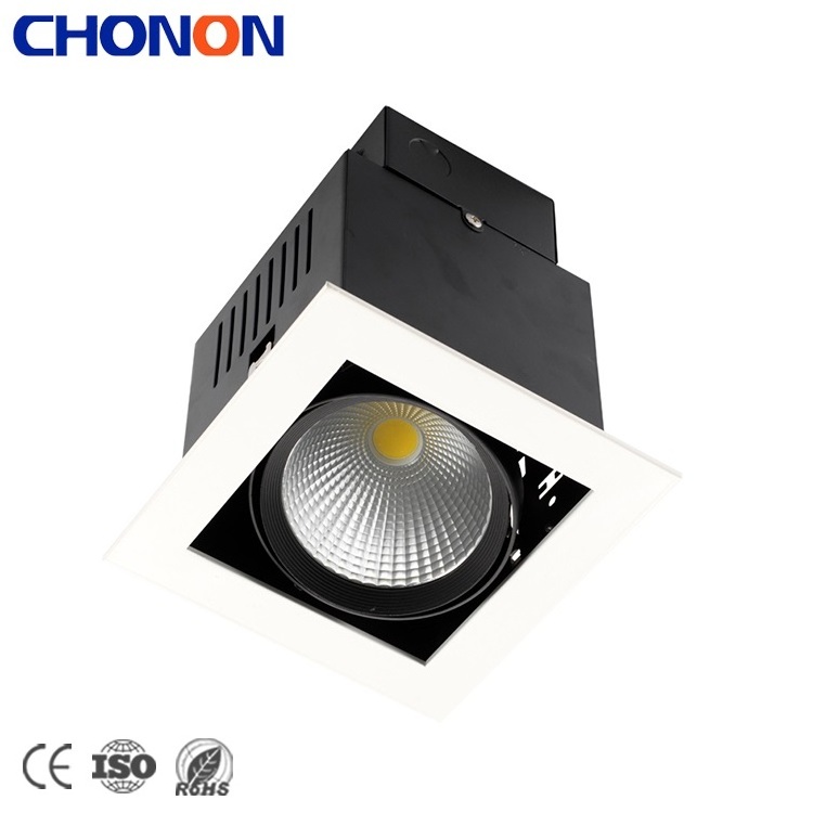 Custom Household Embedded Led Long Spot Light 45W Black Anti Glare Downlight