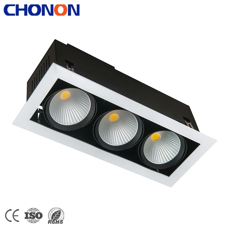 Custom Household Embedded Led Long Spot Light 45W Black Anti Glare Downlight