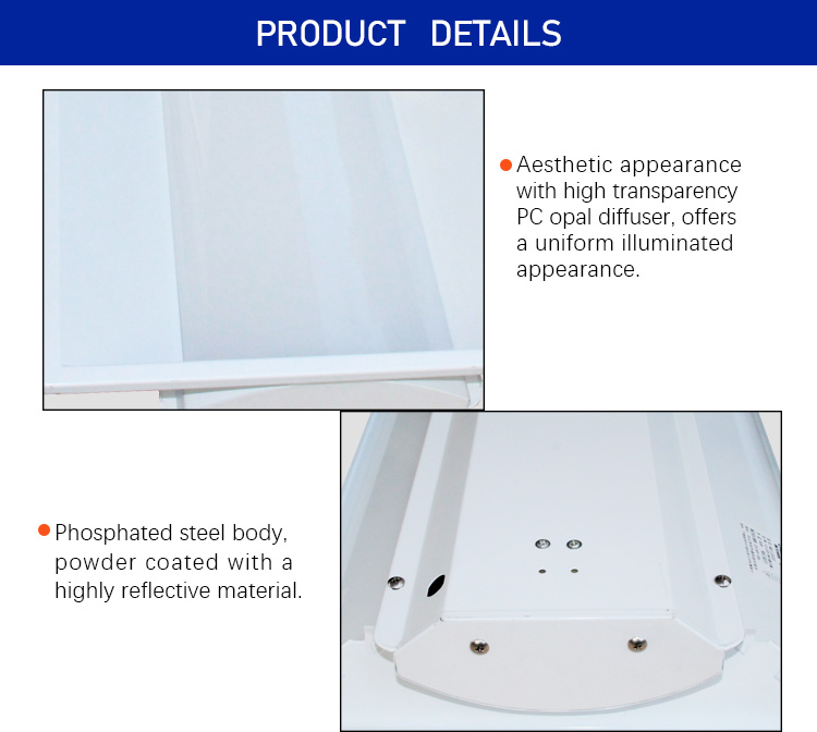 Arc Diffuser 36W 40W 1200X300 LED Ceiling Panel 1X2 LED Light Ceiling Panel Lamp