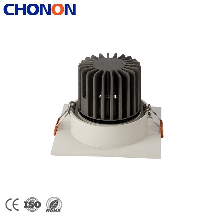 Customized Commercial Light Led COB Chip Anti-Glare Recessed Square 10W Downlights