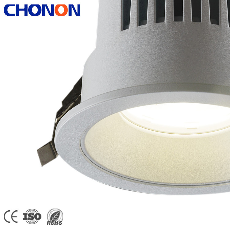 Smart Home Borderless Anti Glare Spot Light 4 Inch COB Recessed Dimmable Led Downlight Spotlight