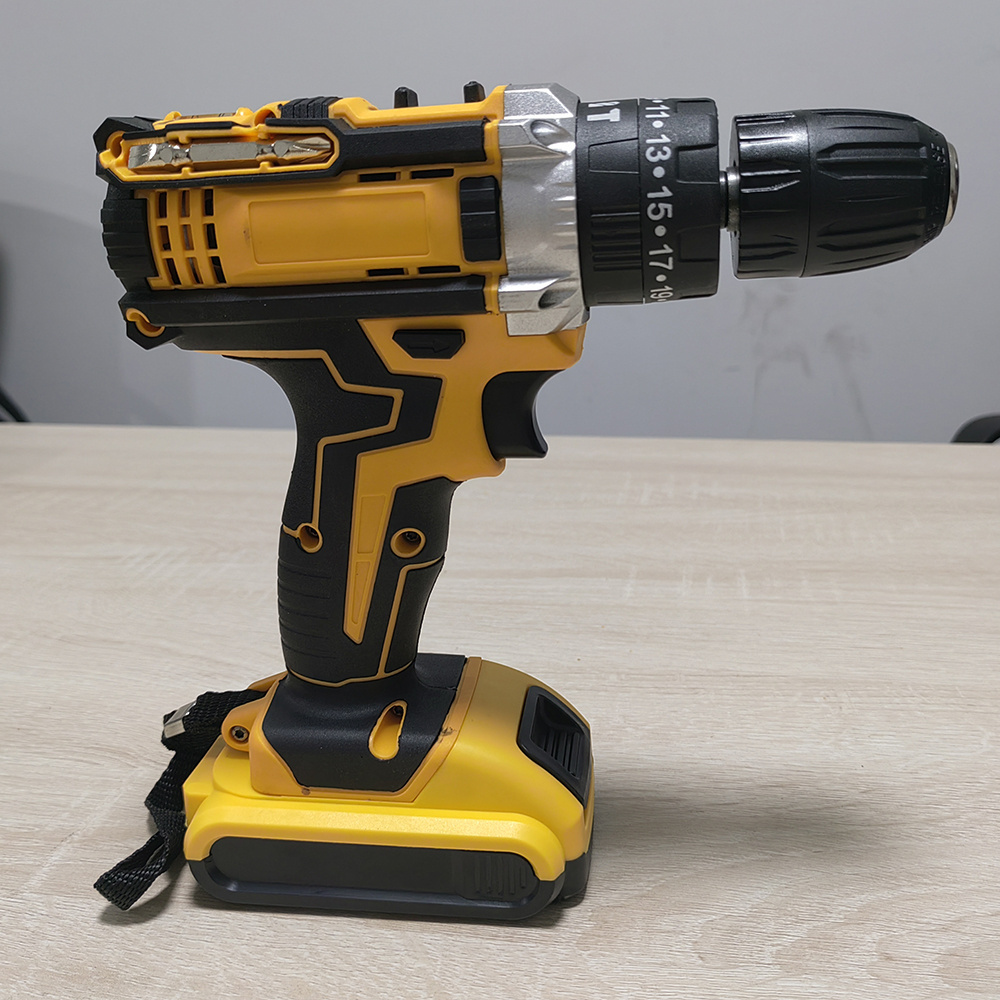 21v Cordless Lithium Ion Impact Drill Industrial High Power Charging Hammer Drill Hammer Three Function Electric Impact Tool