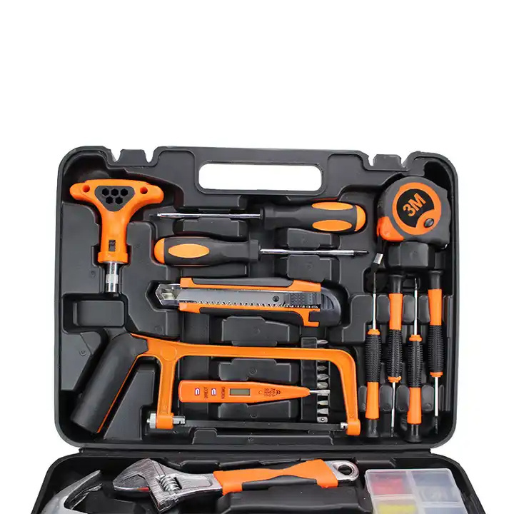 Hardware Tool Box Combination Set Household Maintenance Hand Tool Flashlight