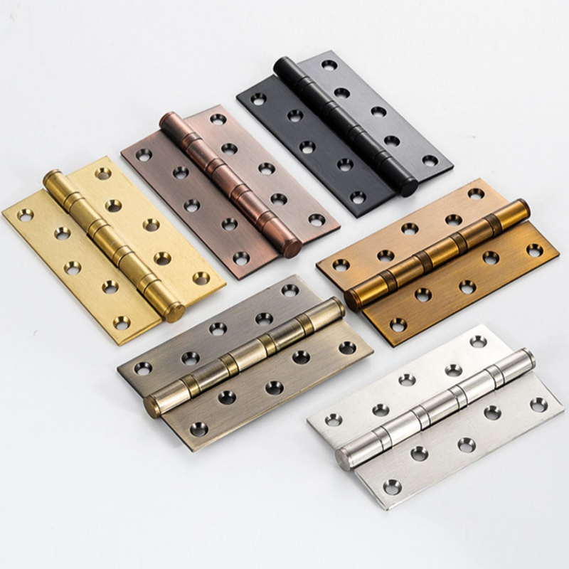 Factory Wholesale 4 Inch Fire Rated SS Hinges 4 Ball Bearing 201 Stainless Steel Wooden Door Window Hinge