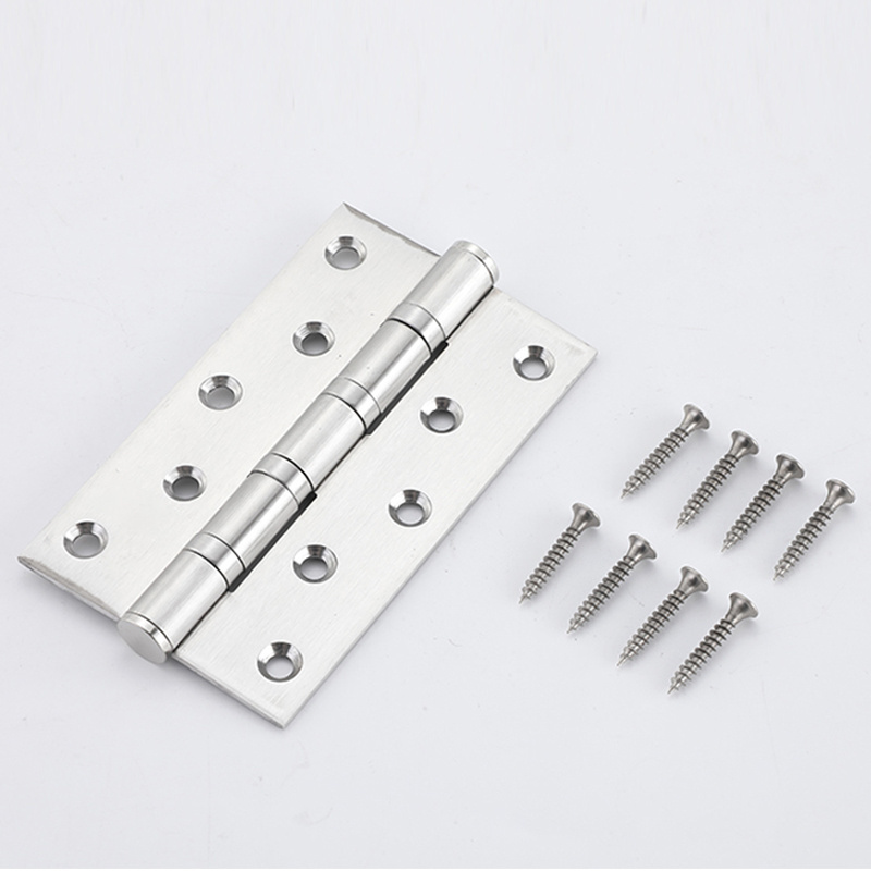 Factory Wholesale 4 Inch Fire Rated SS Hinges 4 Ball Bearing 201 Stainless Steel Wooden Door Window Hinge