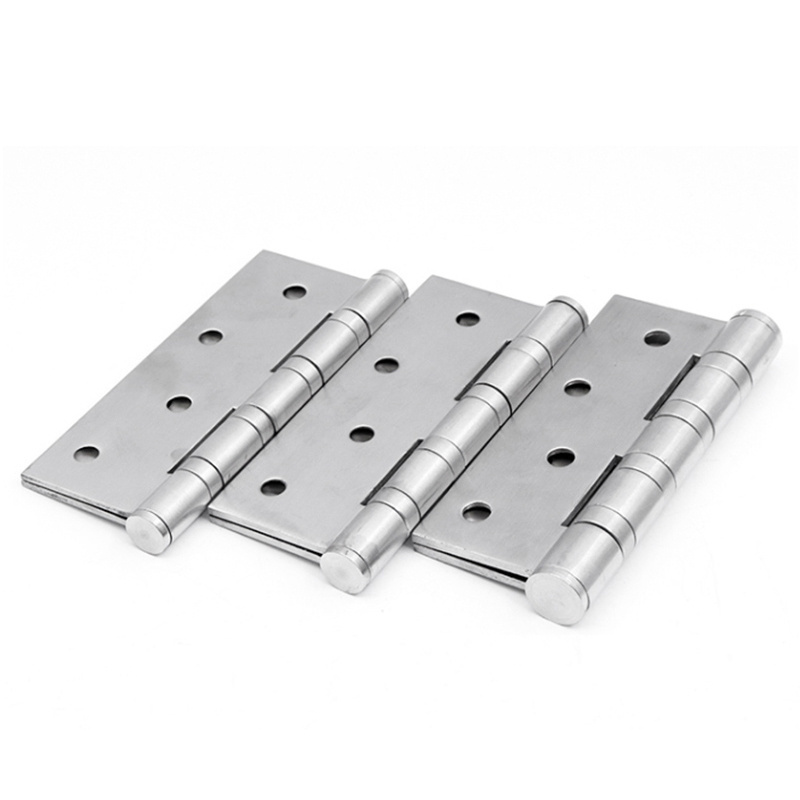 Factory Wholesale 4 Inch Fire Rated SS Hinges 4 Ball Bearing 201 Stainless Steel Wooden Door Window Hinge