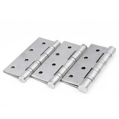 Factory Wholesale 4 Inch Fire Rated SS Hinges 4 Ball Bearing 201 Stainless Steel Wooden Door Window Hinge