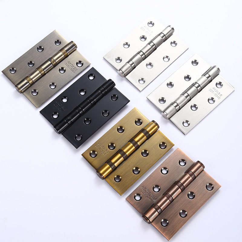 Hardware accessory 4 inch Stainless Steel iron metal window spring door hinge flush hinge for wooden door