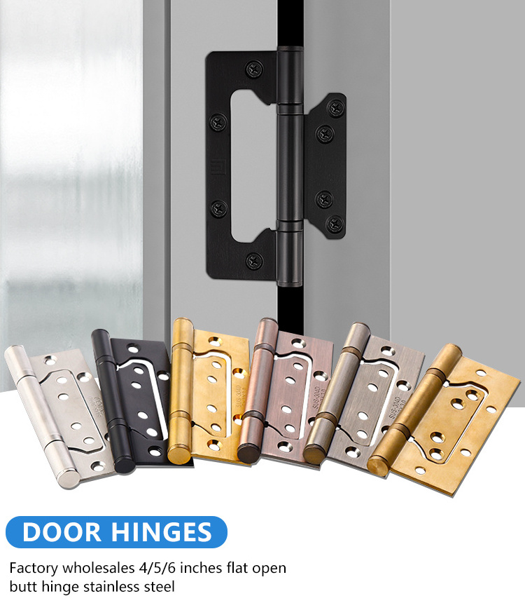 Door and Window Stainless Steel Ball Bearing Butterfly Folding Wooden Door Modern Design Hinge Quality Type Hardware Accessories