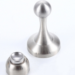 New Door Stop Stainless Steel Magnetic Door Stopper for Security Wooden Door