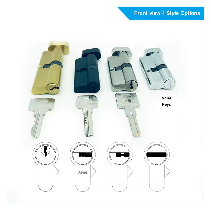 Low-Price round Cylinder Lock for Aluminium Door Competitive Wholesale Price Made of Steel Stainless Steel Brass Key Chaolang