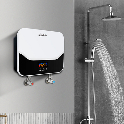 Hot selling bathroom Low power automatic tankless electric water heater and bath tub instant water heater for shower