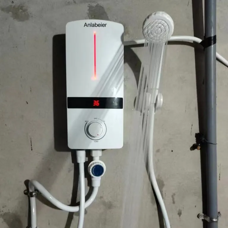 5500w Anlabeier brand factory price wall mounted 110 volt instant small bathroom water heater