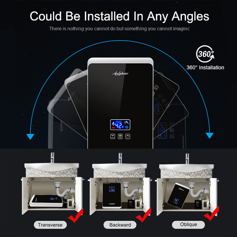 Bano mini inteligente de baja presion de agua instantaneo calentador de agua electrico 220V 3.5KW