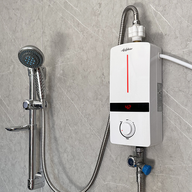 5500w Anlabeier brand factory price wall mounted 110 volt instant small bathroom water heater