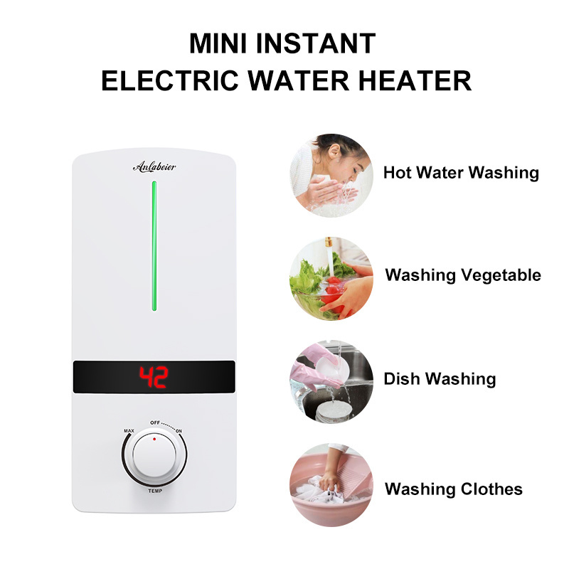 MINI GEYSER factory wholesale direct heating portable under sink instant hot water electric water heater tankless