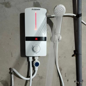 3500w anlabeier 240v cheap mini instant electric tankless shower small electric instant hot water heater under sink