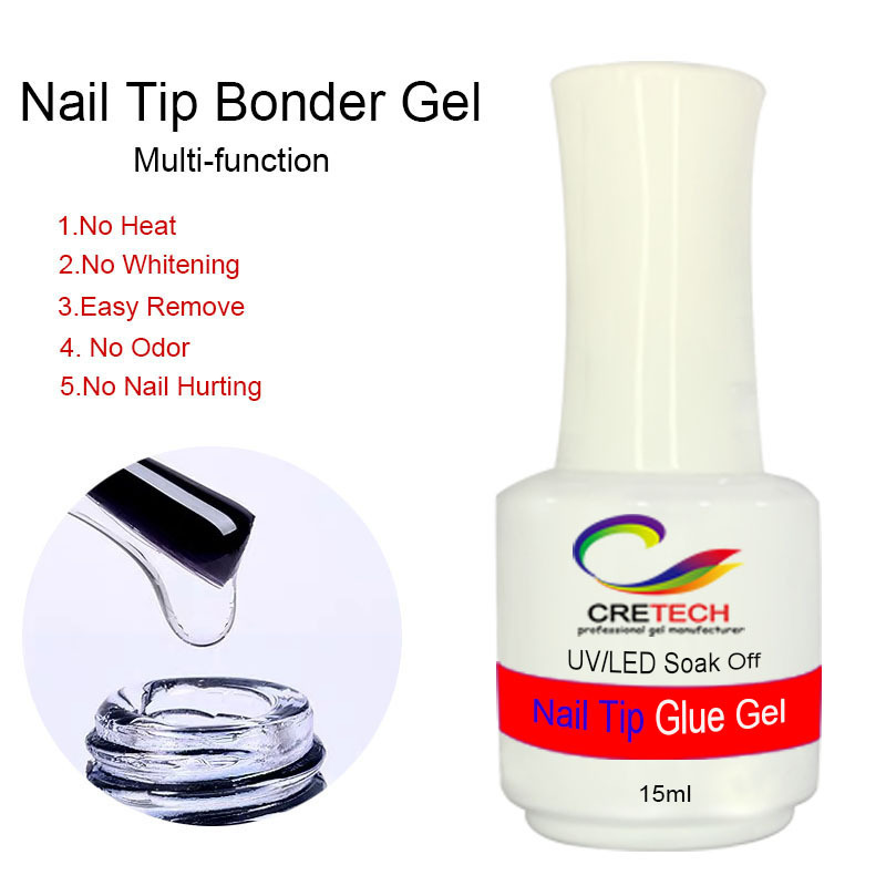 Nail gel factory Factory Nail Tip Gel Glue Oem firmly sticking No heat Bottle With 5Ml 8Ml 10Ml Bottles