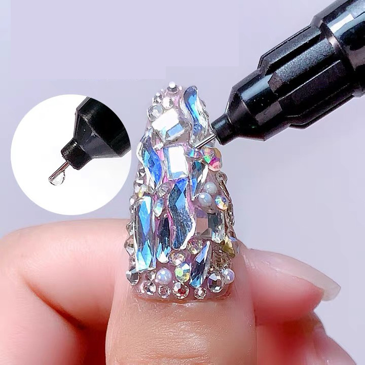 Jewelry nail liquid glue gel Uv Gel nail polish sticking decoration diamond gel excellent sticking long last