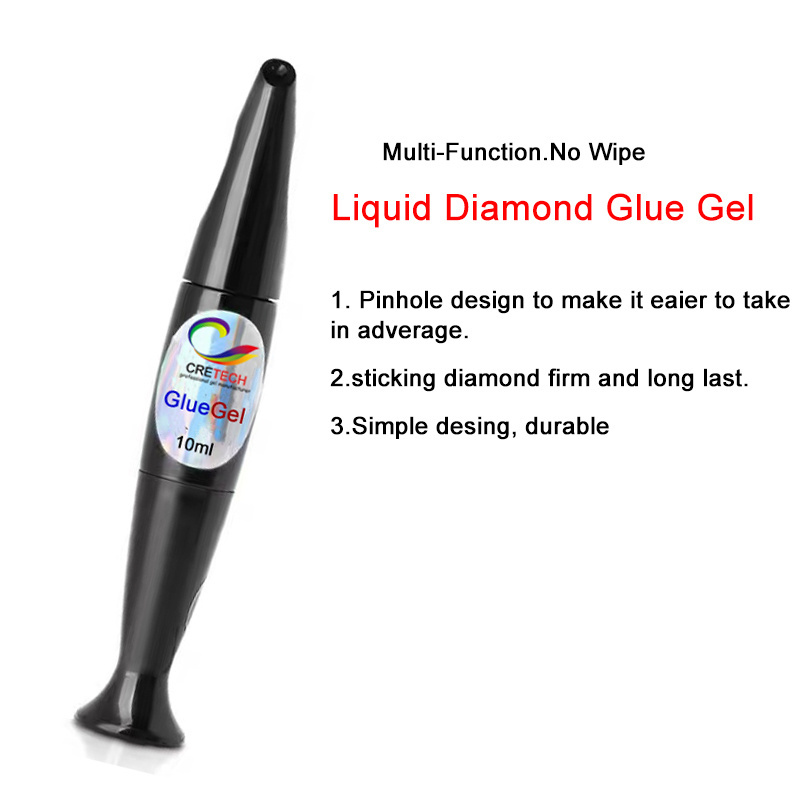 Jewelry nail liquid glue gel Uv Gel nail polish sticking decoration diamond gel excellent sticking long last