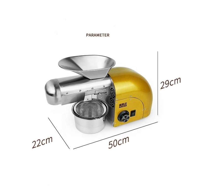 New small hydraulic walnut oil press small cold and hot press oil press