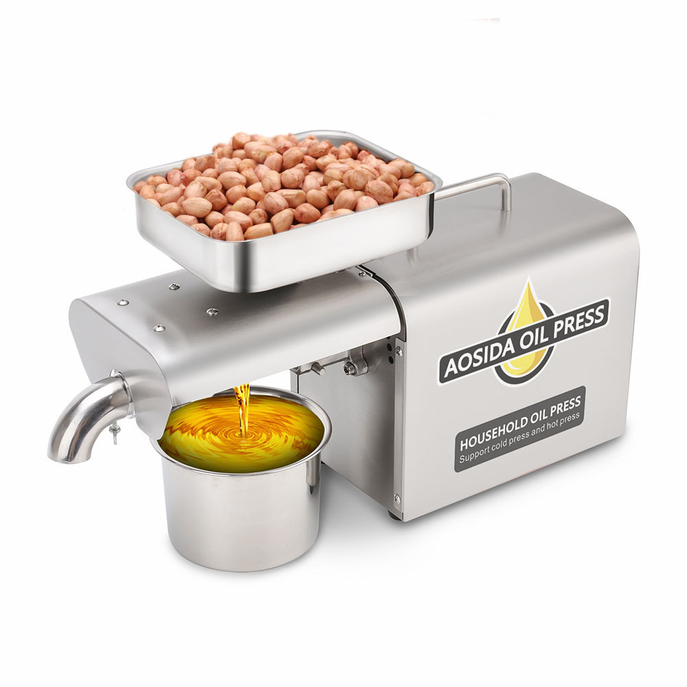 New Design Cold & Hot Peanut Sesame Rapeseed Walnut coconut palm corn olive electric home use oil press extraction machine